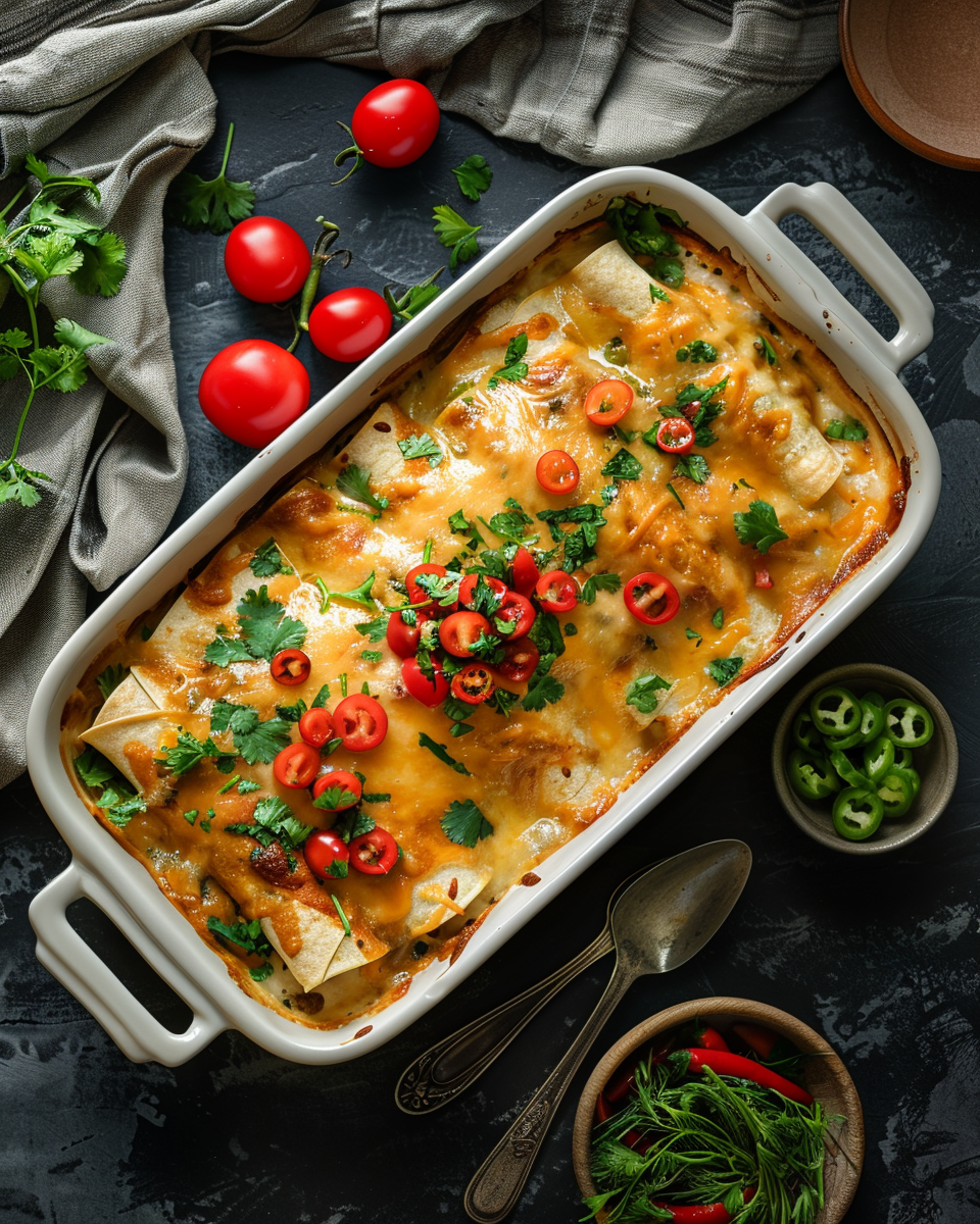 Delicious Chicken Enchilada Casserole