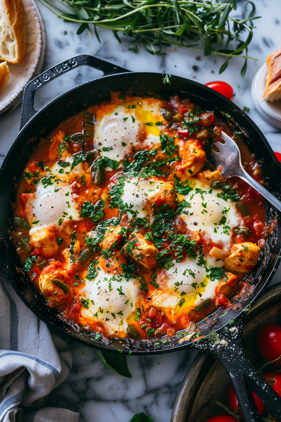 Chicken Mozzarella Skillet Pinterest