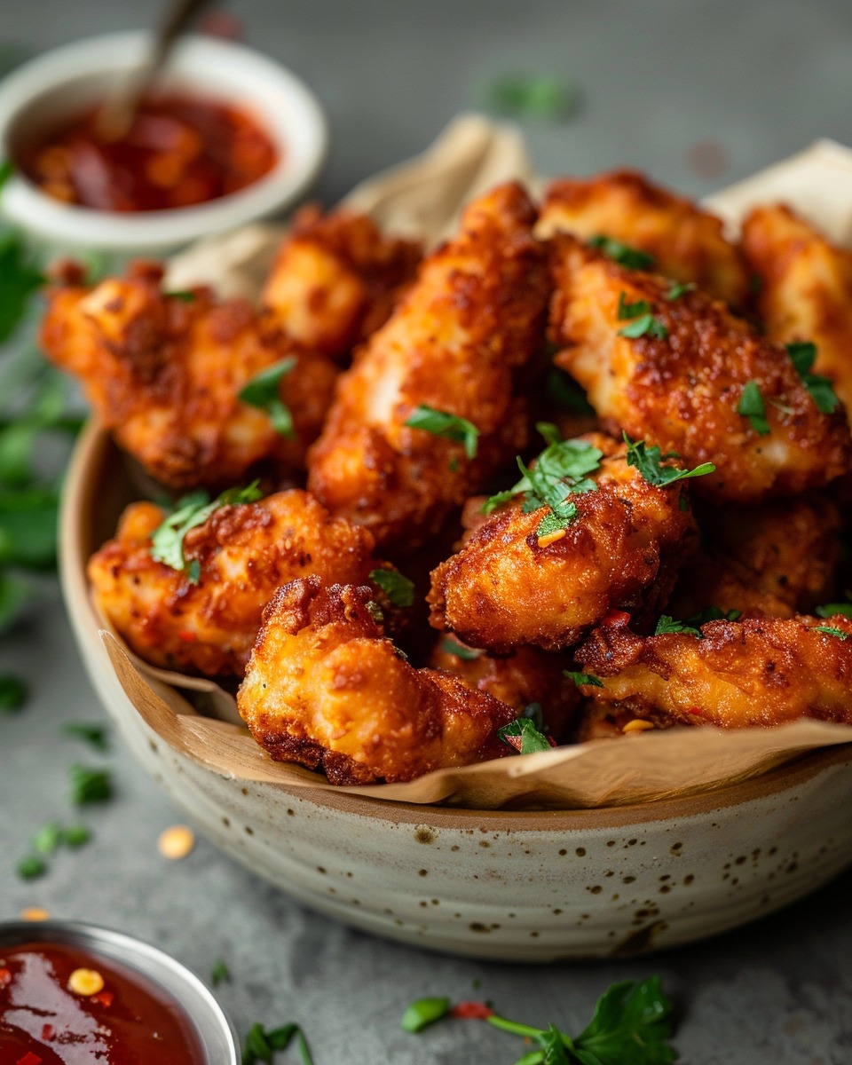 Air Fryer Chicken Bites ingredients preparation