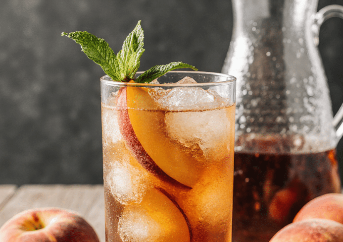 peach iced tea