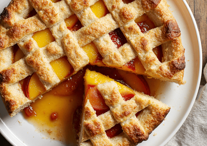 fresh peach pie