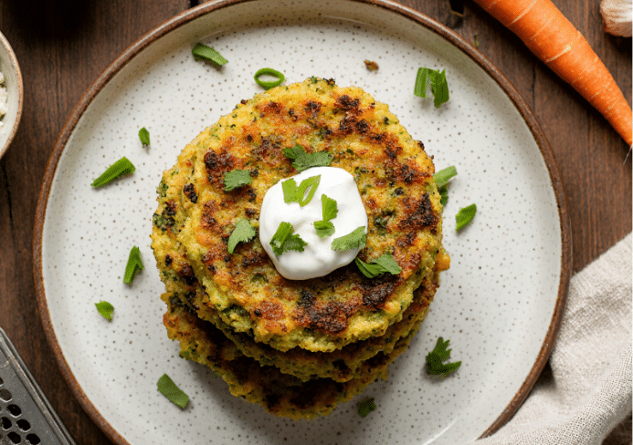 zucchini carrot fritters