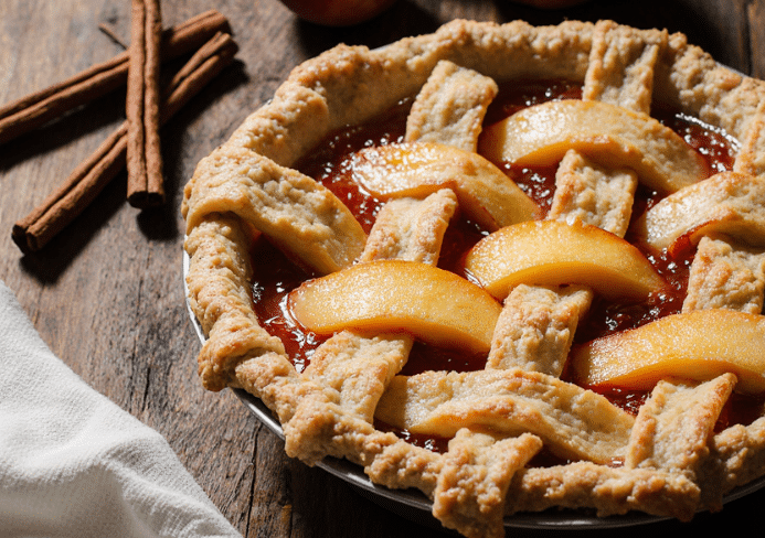 fresh peach pie