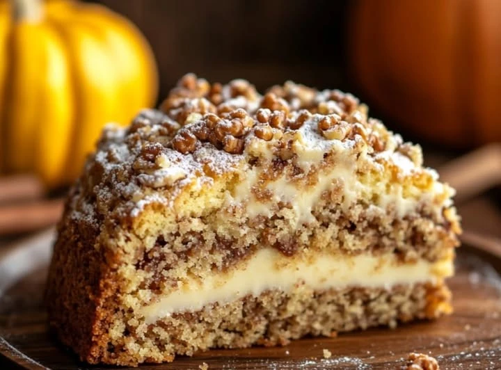 Pumpkin Streusel Coffee Cake