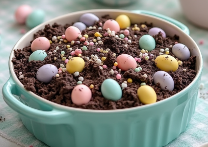 easter dirt cake