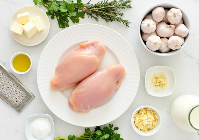 Creamy garlic herb chicken