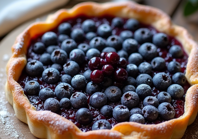 Tarte aux myrtilles