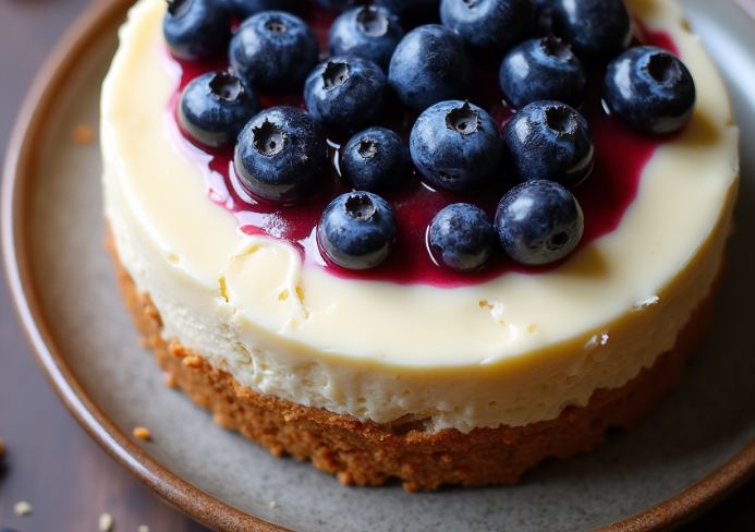 Cheesecake aux myrtilles