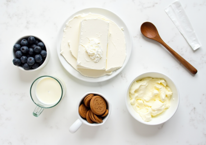 Cheesecake aux myrtilles