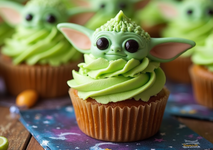 Baby Yoda Cupcakes