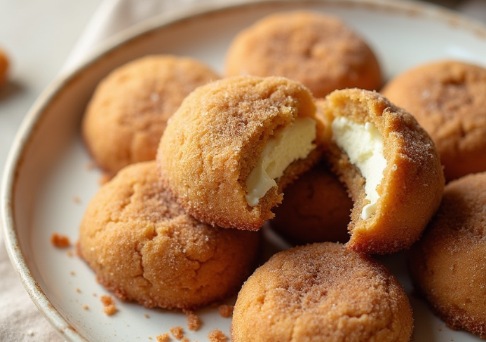Churro cheesecake cookies