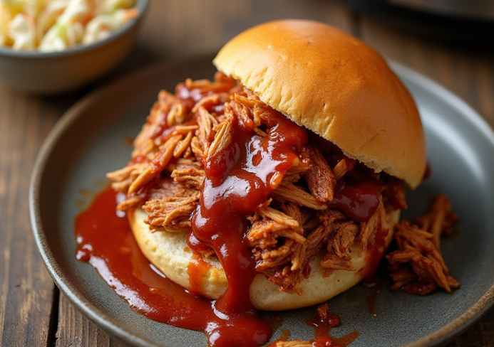 Crockpot BBQ pulled chicken