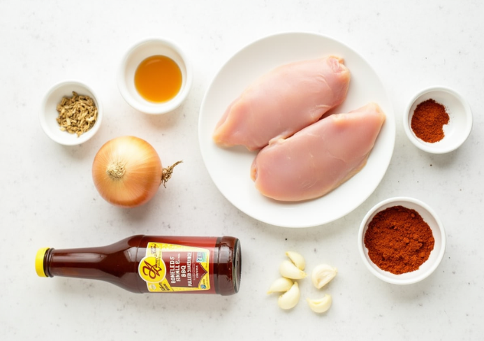Crockpot BBQ pulled chicken