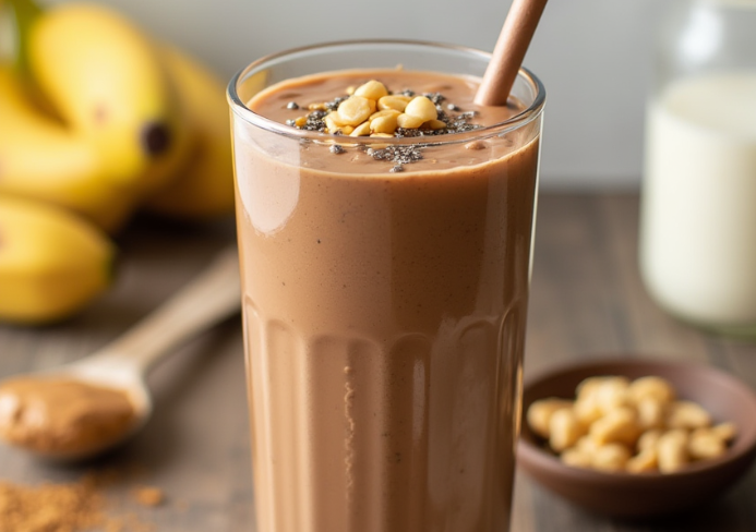 High protein peanut butter smoothie