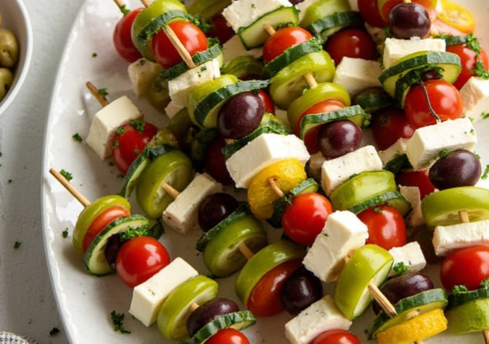 Greek Salad Skewers