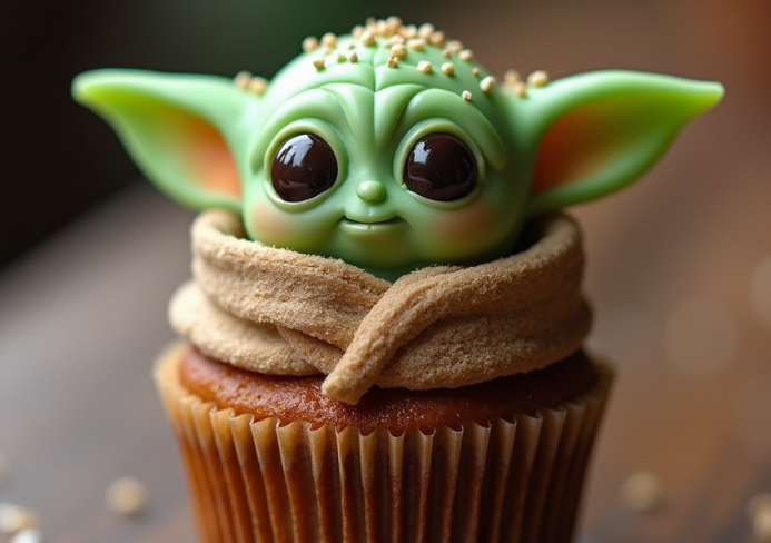 Baby Yoda Cupcakes