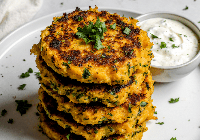 zucchini sweet potato fritters