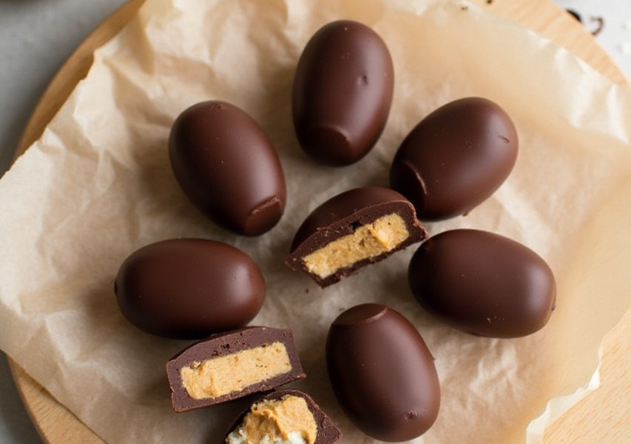 Vegan peanut butter eggs