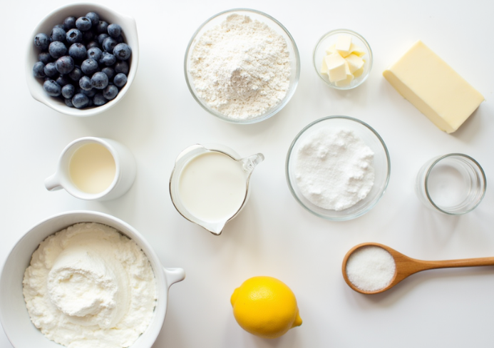 Tarte aux myrtilles au fromage blanc