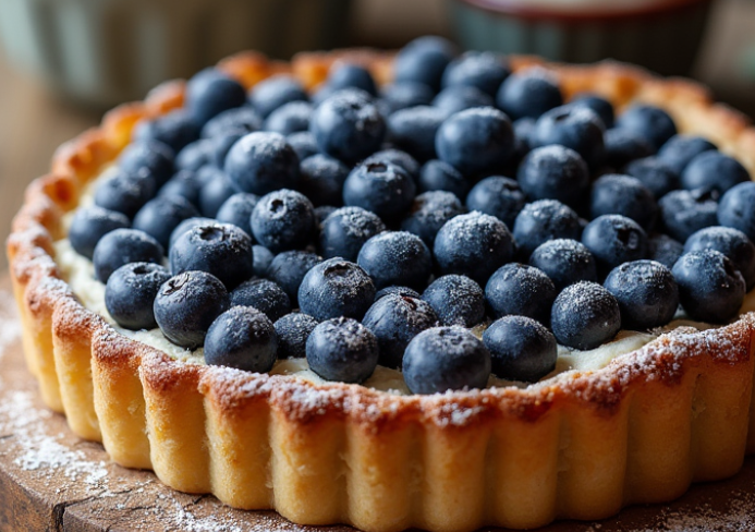 Tarte aux myrtilles facile et rapide