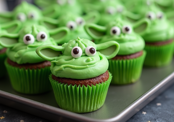 Yoda Cupcakes