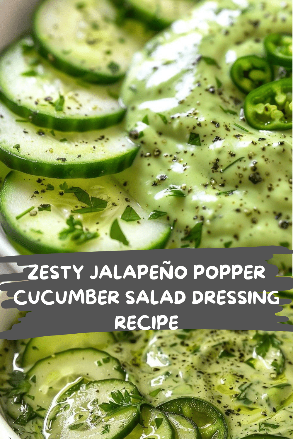 Creamy Jalapeno Cucumber Salad Creamy Jalapeno Popper Cucumber Salad Dressing with Ingredients