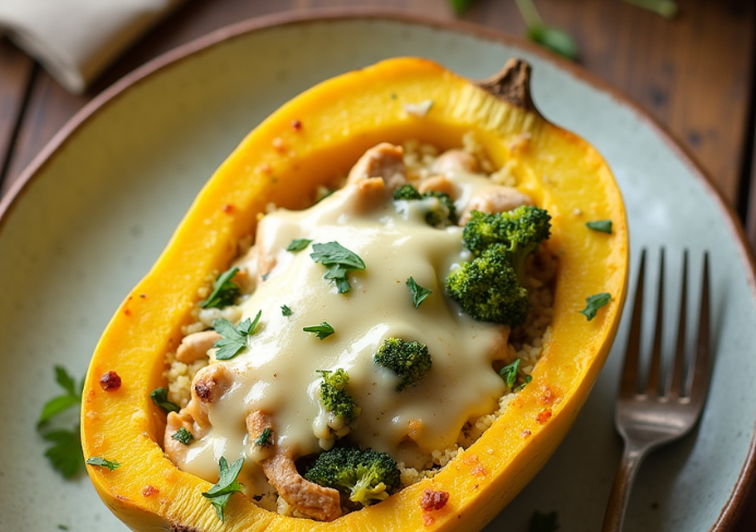 stuffed spaghetti squash