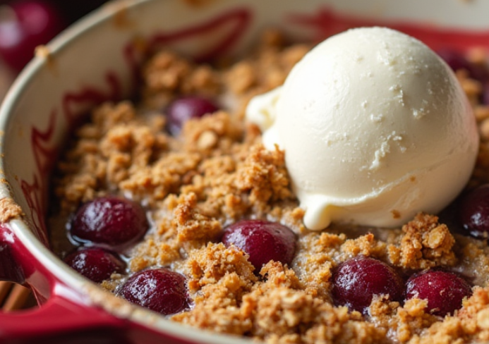 cherry crumble