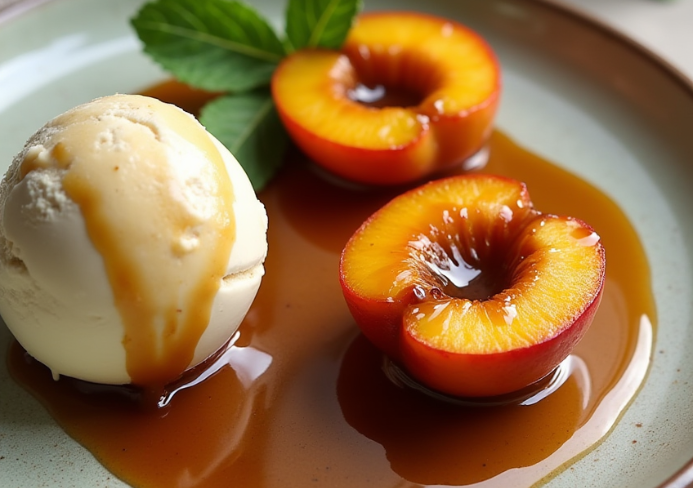 roasted nectarines