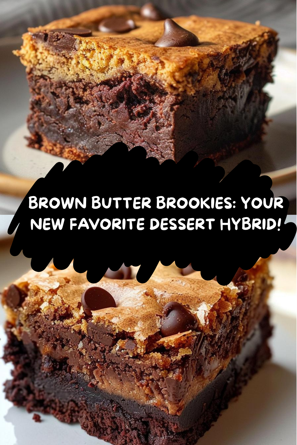 Brown Butter Brookies The Ultimate Dessert Hybrid ingredients mixed together