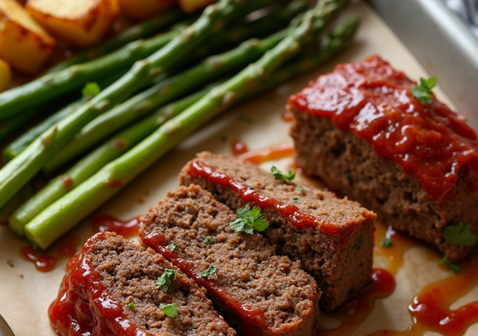 sheet pan mini meatloaf