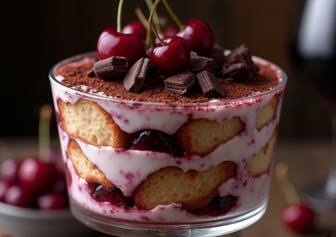 cherry amaretto tiramisu