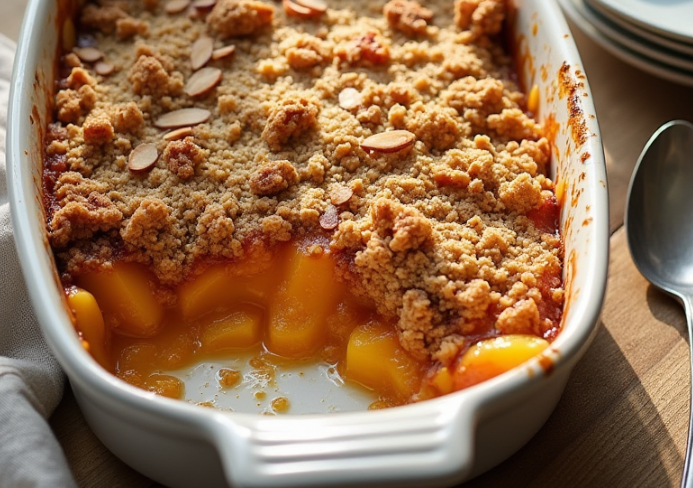 Nectarine & Almond Crisp