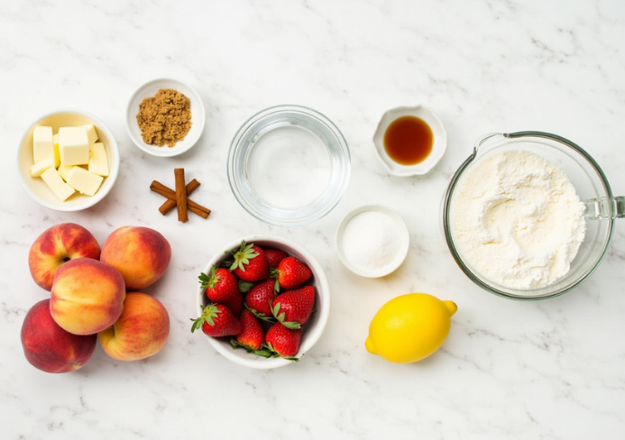 strawberry peach pie