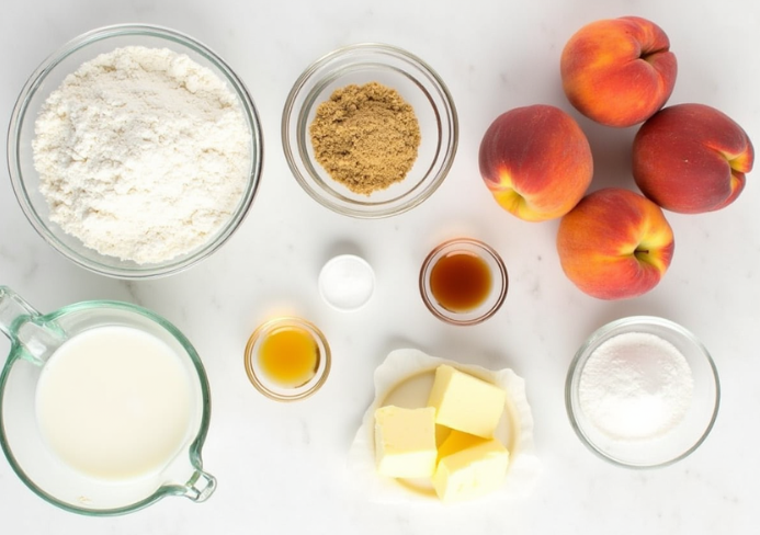 peach upside-down cake