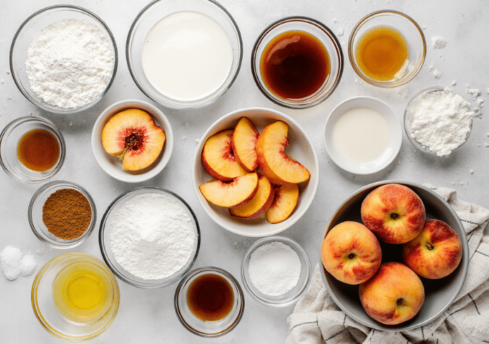 peach cake