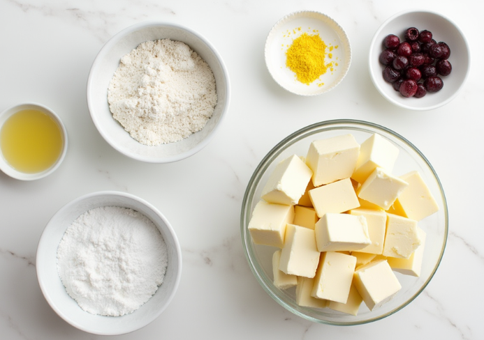 cherry vanilla shortbread tart