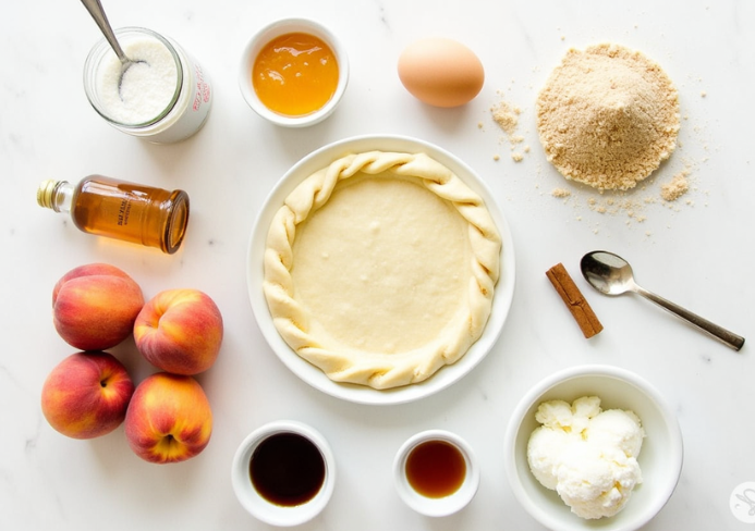 peach galette