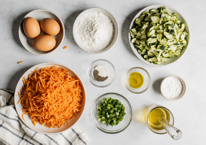 zucchini carrot fritters