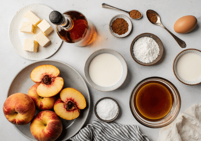 peach upside down cake