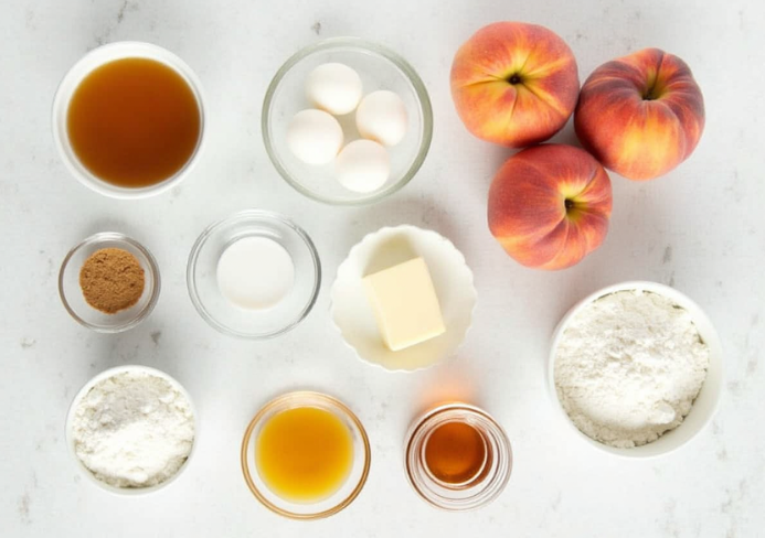 peach upside down cake