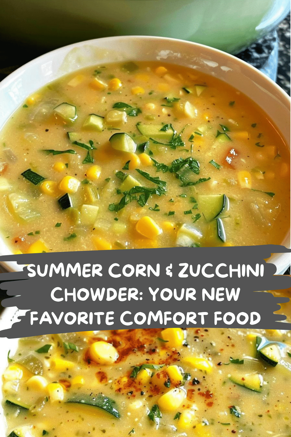 Easy One-Pot Summer Chowder Creamy One-Pot Summer Corn Chowder with Fresh Zucchini