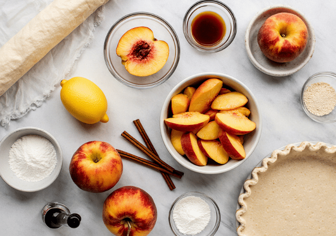 fresh peach pie