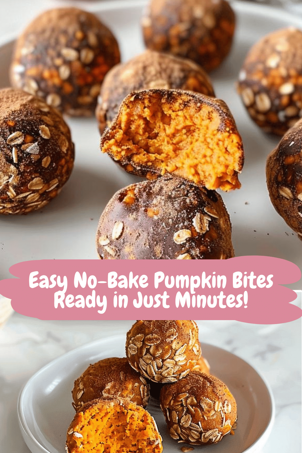 Gluten-Free Pumpkin Oat Bites Gluten-Free No-Bake Pumpkin Bites with Oats