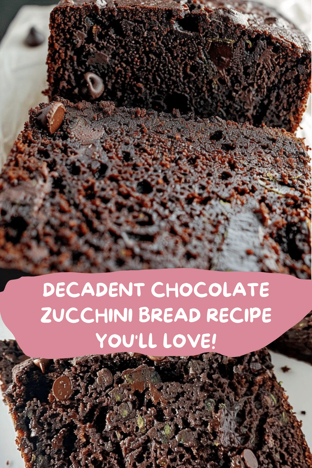 Vegan Chocolate Bread Delight Vegan Chocolate Zucchini Bread Slice