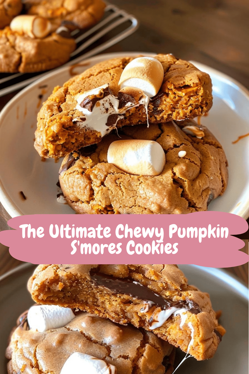 Vegan Pumpkin S’mores Cookies Vegan Pumpkin S'mores Cookies Fresh From the Oven