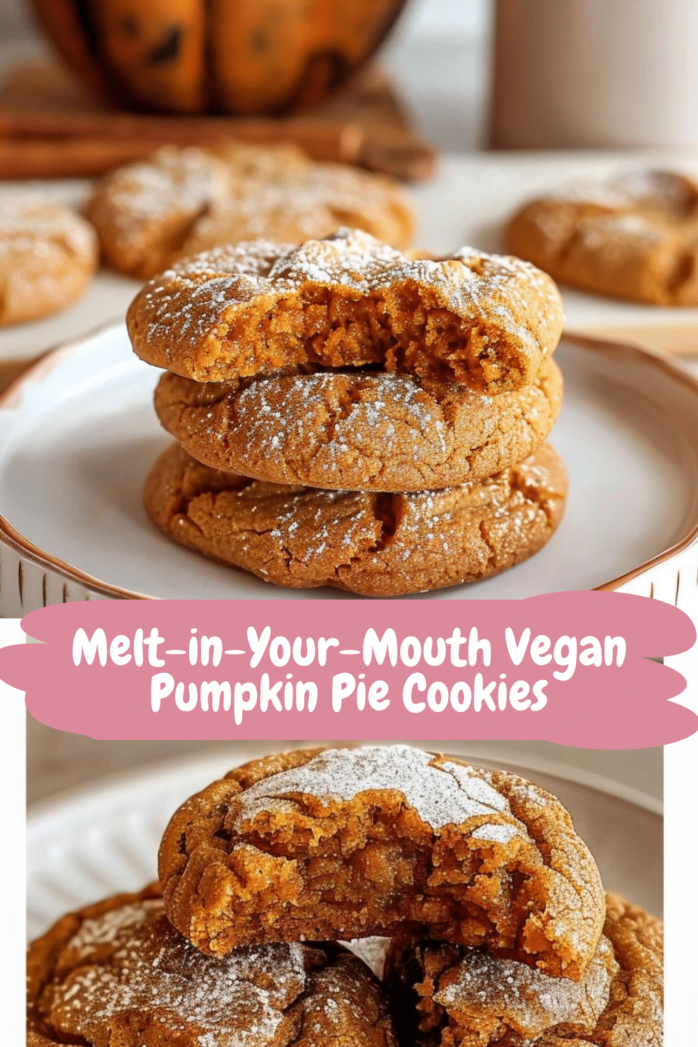 Vegan Thanksgiving Cookie Delight Healthy Vegan Pumpkin Pie Cookies for Thanksgiving