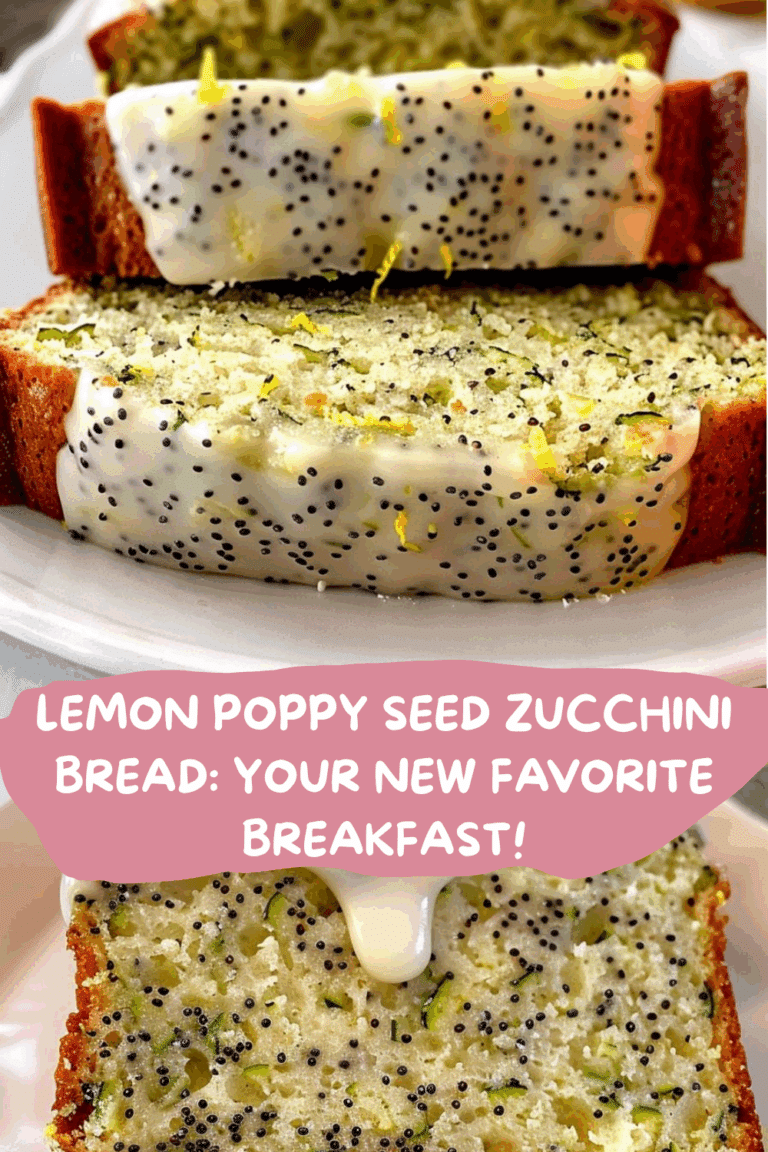 Simple Lemon Poppy Seed Zucchini Loaf with Ingredients