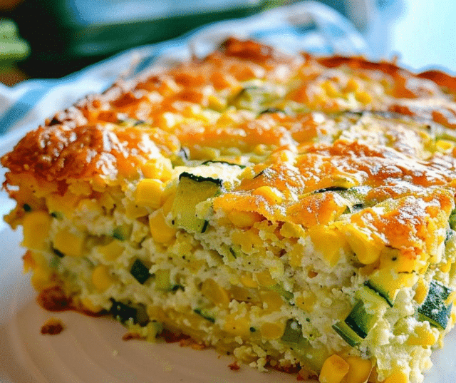 Zucchini Cornbread Casserole