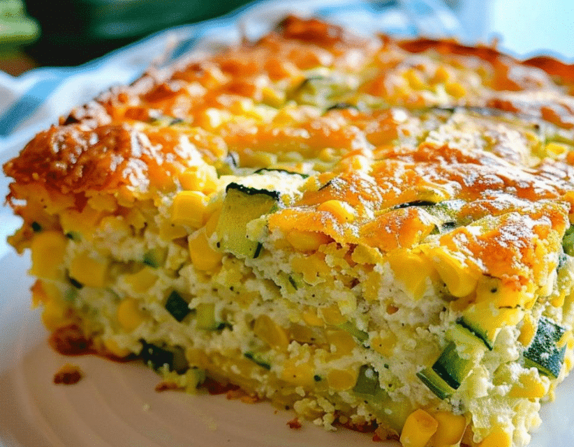 Zucchini Cornbread Casserole